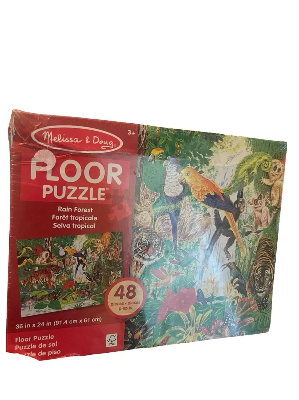 New Melissa & Doug 48 Pieces Rainforest Floor Puzzle